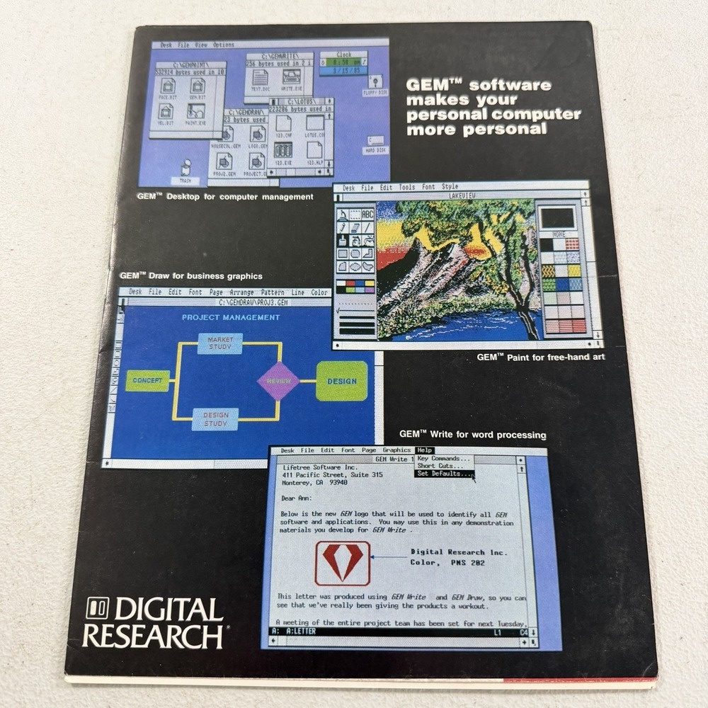 Digital Research GEM Software News Booklet Magazine 1985 Volume 5 No. 2 Computer